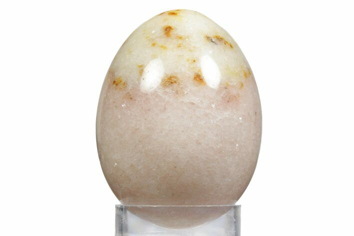 Polished Pink Calcite Egg - Utah #356236